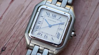 STUNNING Cartier Panthere XL ref 130000C from the 1990's - all original - quartz - ultra thin