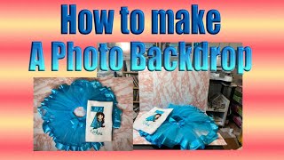 HOW TO MAKE PHOTO BACKDROP / DIY BACKGROUND BACKDROP / EASY PHOTO BACKDROP