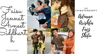 Fainat And Faizfa Sidneet And Addyshfa | Mr Faisu And Jannat Zubair | Adnaan | Siddharth Avneet