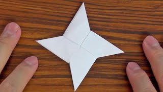 DIY- How to make a Origami Ninja Star (paper  shuriken)