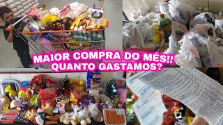 COMPRAS DO MÊS E ORGANIZAÇÃO/ QUANTO GASTAMOS?