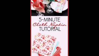 DIY  Minute Cloth Napkin Tutorial