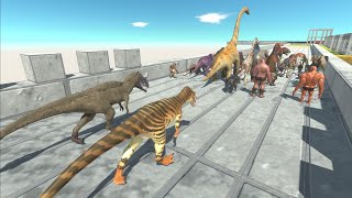 Escape from Megalosaurus & Yutyrannus - Animal Revolt Battle Simulator