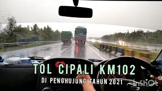 #restarea #subang TOL CIPALI KM102 SORE HARI | PENGHUJUNG TAHUN 2021 #pulkam