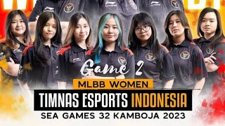 Timnas Mobile Legends Indonesia Women | Grand Final Sea Games Cambodia 2023 | game 2