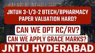 CAN WE OPT FOR JNTUH 3-1/3-2 BTECH/BPHARMACY RC/RV & APPLY GRACE MARKS?#jntuhyderabad