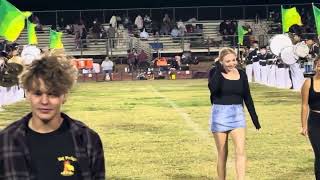 Buena's homecoming king and queen are announced at halftime of Friday's game.