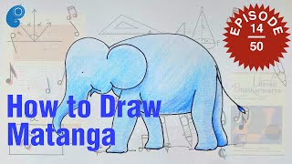 How to draw cute elephants – Matanga, the Wise One