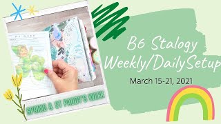 B6 Stalogy Weekly and Daily Set Up & Plan With Me / March 15 - 21 #itsbethslife