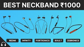 Top 5 Best Neckband Bluetooth Headset Under ₹1000 ⚡⚡⚡ Best Bluetooth Earphones Under ₹1000