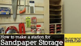 How to make a Sandpaper Storage Station