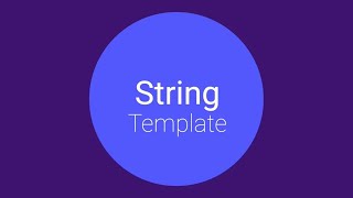 Javascript String Template