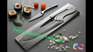 Deglon Designer Knife 4 Piece Set - Stainless Steel Chef Knife Set