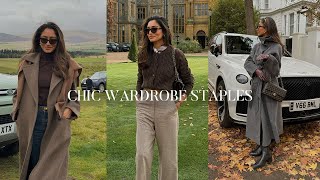 Wardrobe Staples - Essential pieces to always create chic outfits