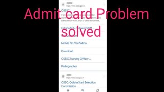 Update on OSSSC PEO & JA Admit card download problem| Don't worry about it try to focus on practice.