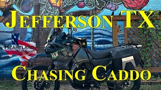 KLR 650 Chasing Caddo, The Start, Jefferson Texas