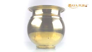 MAYAPURI Brass Handmade Lota Kalash for Pooja, Peetal Puja Article, Storage Water, 200 ML