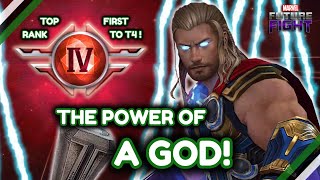 Tier 4 God of Thunder MELTS Bars and ERASES Bosses!!! | Marvel Future Fight