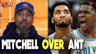 Jeff Teague picks Donovan Mitchell OVER Anthony Edwards: "He's JUST AS GOOD as Ant" | 520 in the AM