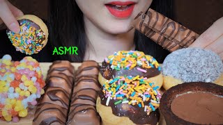 ASMR 디저트 먹방 DESSERT 구슬 아이스크림, 펀바, 찹쌀떡, 크림슈, 티라미수 타르트 デザート 咀嚼音 [No talking] eating sounds