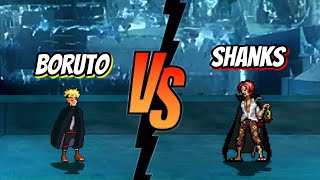 Boruto Vs Shanks naruto x one piece fights / mugen