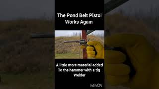 L.W. Pond Belt Pistol with the hammer fixed