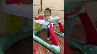 cute baby don't want to sit on the walker#short#youtube short#trending|| please subscribe 👇👇👇🙏🙏🙏