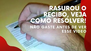 RASUROU O RECIBO, SAIBA COMO RESOLVER! Não gaste antes de ver o vídeo! @SilvinhoSobreRodas