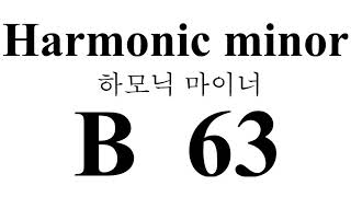 B Harmonic minor 하모닉마이너 Backing Track #LBT08B T=63