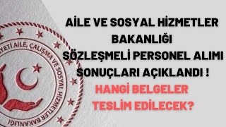 T.C AİLE VE SOSYAL HİZMETLER BAKANLIĞI PERSONEL ALIMI SONUÇLARI AÇIKLANDI ! #eğitim #bilgi #haber