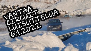 Vantaa Circuit jääratapäivä Opel Omega 06.01.2022