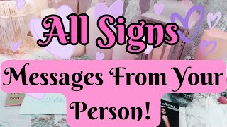 All Signs 💌📬 MESSAGES FROM YOUR PERSON! ❤️‍🔥 Timestamped Weekly Love Reading