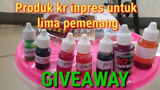 Give away produk kr inpres untuk lima pemenang, semoga kalian selalu sehat amin.