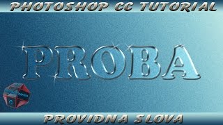 Photoshop CC tutorial providna slova