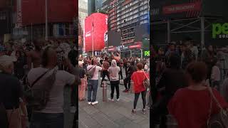 Workout in Times Square Manhattan#viral #fyp #shorts #tiktok#viralshorts #workout#subscribe#