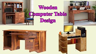 Modern Wooden Computer Table Computer Desk Design for Students and Gaming