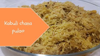 kabuli chana pulao | Chickpea with Rice