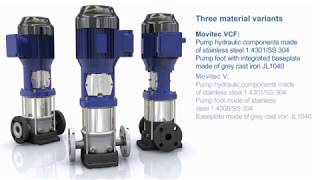 Ksb MOVITEC - Pompe surpression,chauffage,adduction d'eau - MOTRALEC