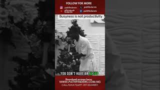 Pastor Tosin Okunloye - Busyness and productivity are not the same thing you #TosinOkunloye #rccg