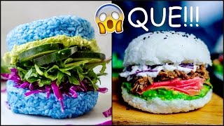 La Hamburguesa más rara del MUNDO!! (Hamburguesa de SUSHI) | Azul Cos