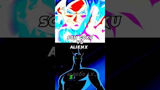 Alienx vs Goku/Goku vs alienx #cartoonnetwork #ben10ultimatealien #benten #shorts