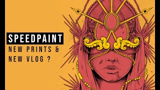 4K | SPEEDPAINT New Illustration | Design FOR SALE  + PRINTS | Drawing Time Lapse