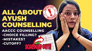 All about Ayush counselling📝✅| NEET 2024| BAMS cutoff, choice filling, colleges & lot more