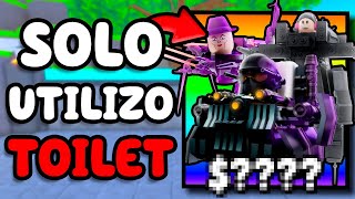 SOLO PUEDO UTILIZAR UNIDADES TOILETS en TOILET TOWER DEFENSE de Roblox.