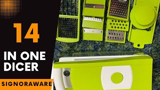 Signoraware Dicer 14in1/Chopper/Dicer/Kitchen Tools/Food|Catchy Fusion