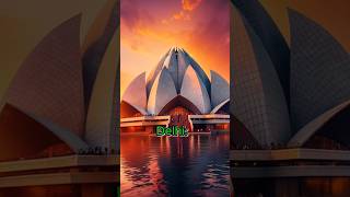 Celestial Beauty: Top 5 Temples: Architectural Wonders #lotustempledelhi  #trending #ytshorts