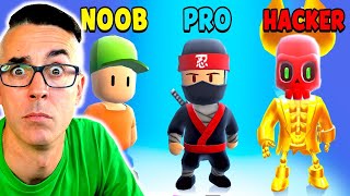 NOOB vs PRO vs HACKER *STUMBLE GUYS*