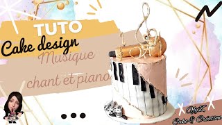 Cake design musical, piano et chant.