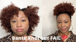 Bantu Knot out FAIL