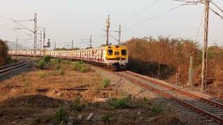 Mumbai Only Last Reaming Flat Face Retrofitted Bhel Emu Skipping Under-construction Targhar Station